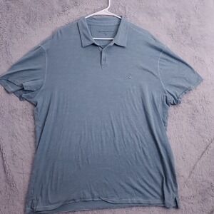 John Varvatos Polo Shirt Mens Extra Large Peace Sign Logo Embroidered Comfort XL